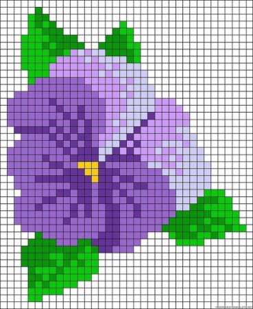 Цветок вышивка крестом лёгкий