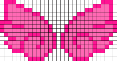 Бант по клеткам для вязания