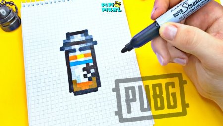 Рисунки по клеточкам из ПАБГА