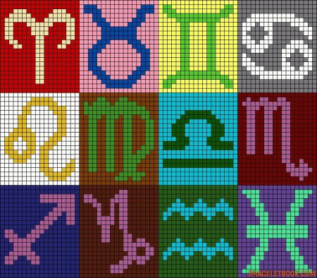 Схемы фенечек клетки