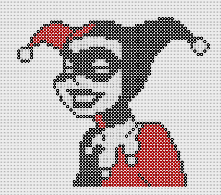Pixel Art Харли Квинн