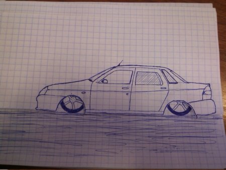 Лада Приора ручкой спереди