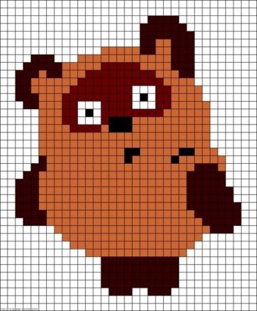 Рисование по клеточкам из мультиков