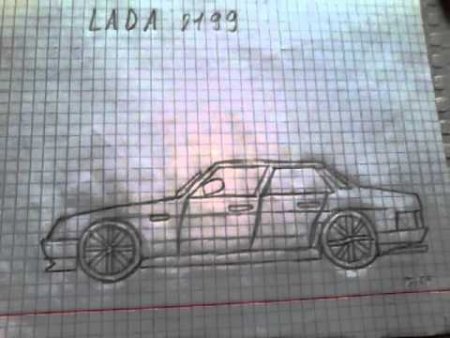 Рисунки машин на клетчатой бумаге