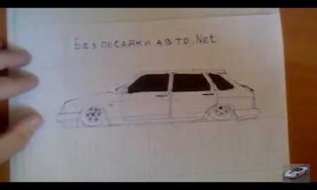 ВАЗ 2114 по клеточкам