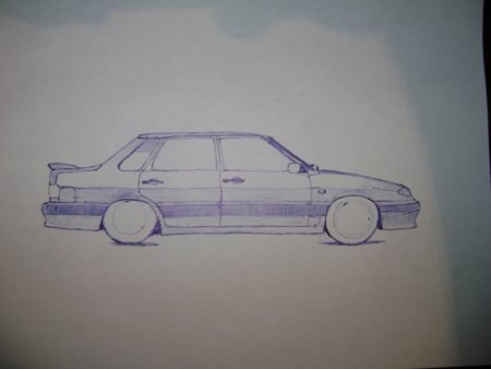 2115 Карандашом сзади