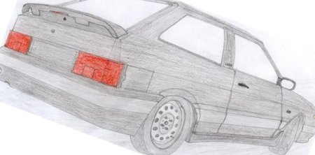 ВАЗ 2114 рисунок карандашом спереди