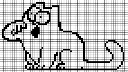 Котик по клеткам