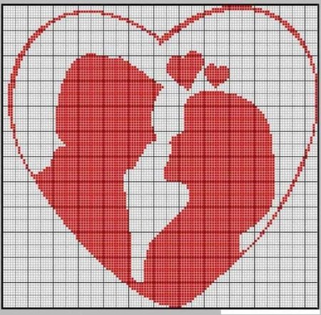 Сердце по клеткам