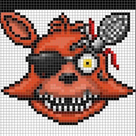 Рисование по клеточкам ФНАФ