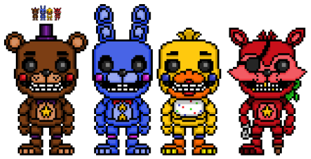 Пиксельный Бонни ФНАФ