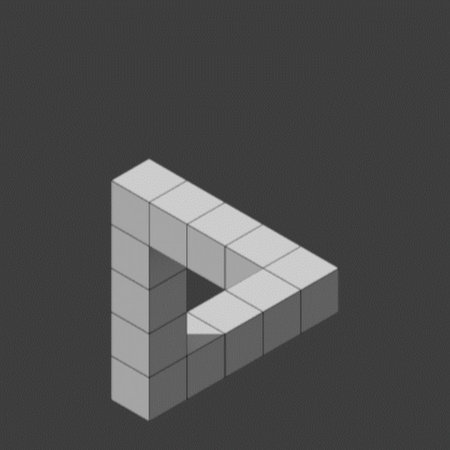 Оптические иллюзии треугольник Пенроуза