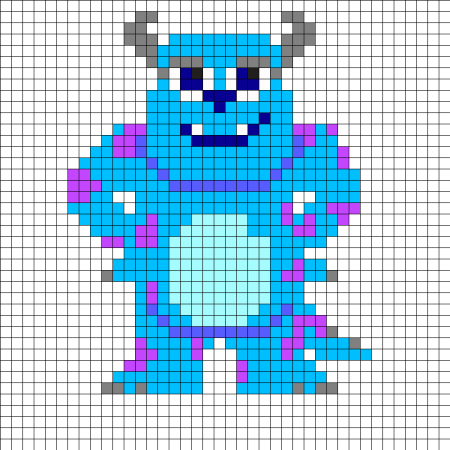 Рисунки по клеточкам персонажи