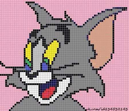 Пиксельные рисунки в Paint