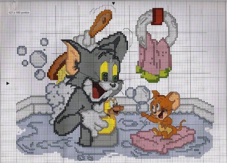 Вышивки из мультфильмов