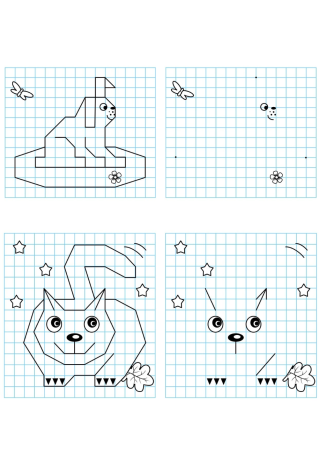 Задания для дошкольников графический диктант