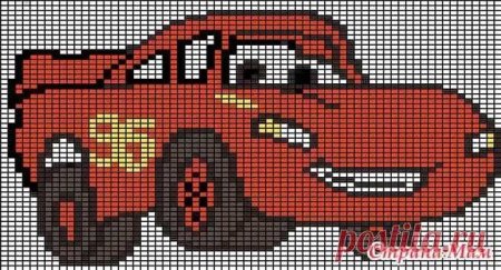 Вышивка крестом Тачки