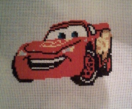 Молния Маквин вышивка