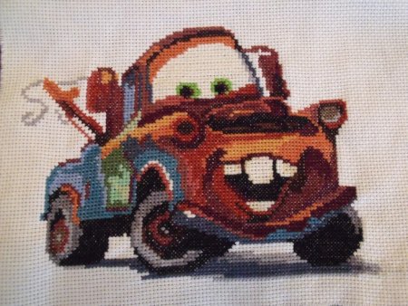 Молния Маквин вышивка