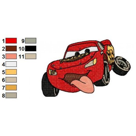 Молния Маккуин нашивка