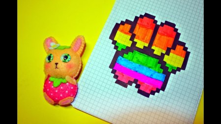 Рисунки по клеточкам лапка
