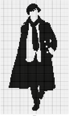 Вышивка крестом Шерлок