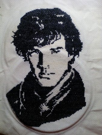 Вышивка крестом Шерлок