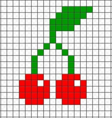 Рисунки по клеткам лёгкие