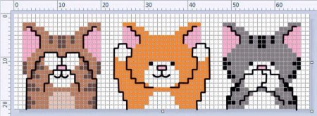 Схема фенечки кот