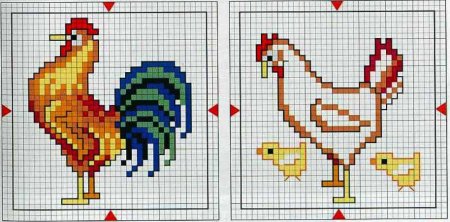 Рисунки по клеткам