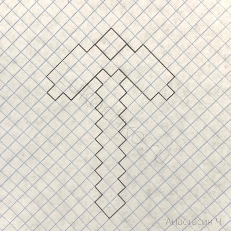 Рисунки по клеточкам кирка из МАЙНКРАФТА
