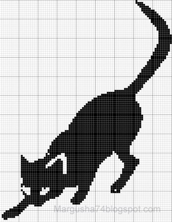 Вышивка крестом кошки