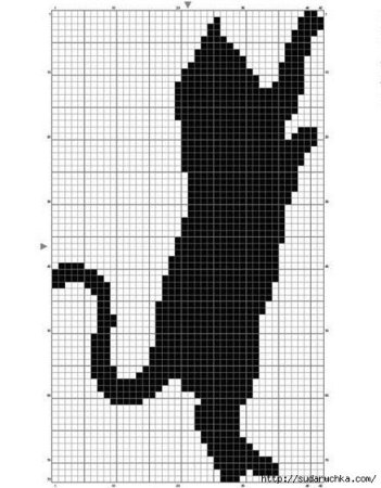 Схемы кошек по клеточкам