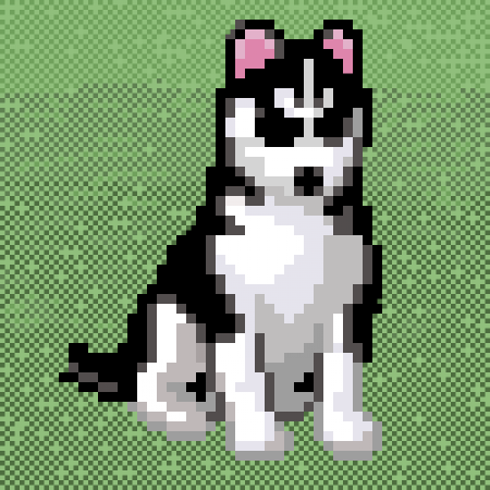 Рисование по клеткам хаски