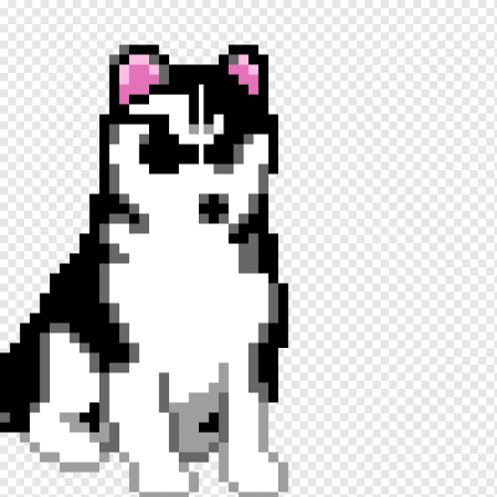 Вышивка собаки хаски