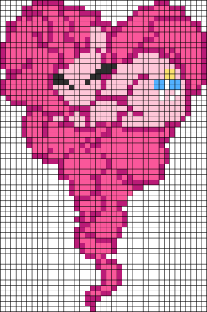 Рисование по клеткам пони