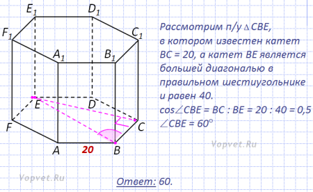 Abcdefa1b1c1d1e1f1 правильная шестиугольная Призма aa1=1 saa1e1e=
