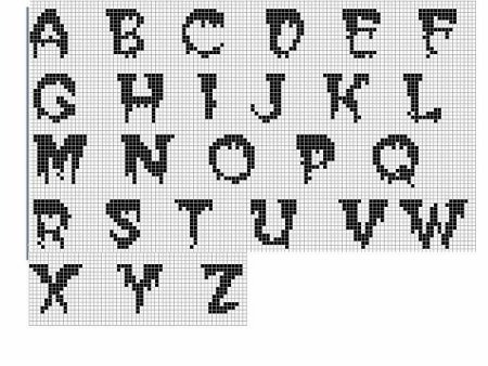 Буквы для фенечек