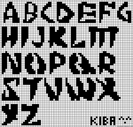 Буквы по клеткам