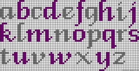 Английские буквы для фенечек