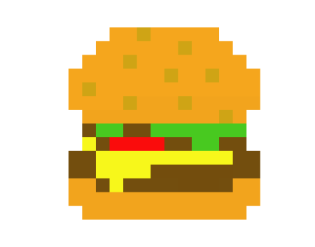 Рисование по клеточкам еда маленькие