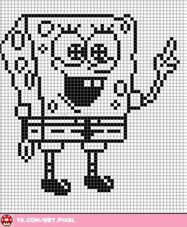 Спанч Боб по клеткам