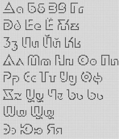 Буквы для фенечек