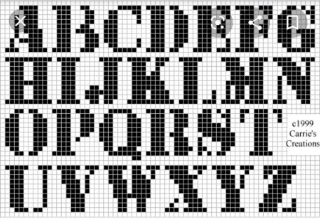 Шрифты для фенечек