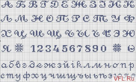 Схемы букв для фенечек