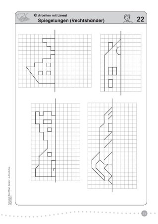 Дорисуй половинку по клеточкам