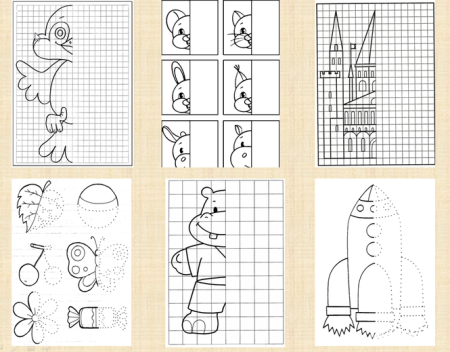 Задание дорисовать вторую половину