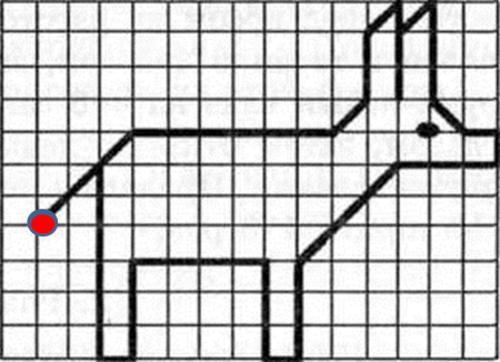 Ослик графический диктант Холодова