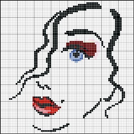 Вышивка лица