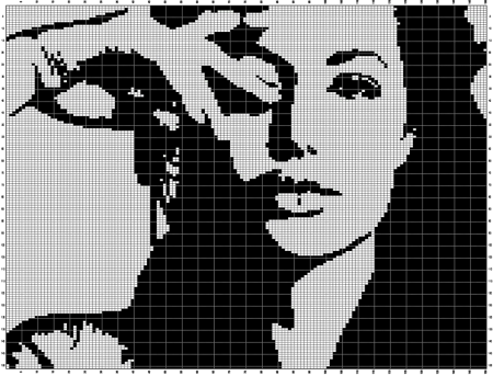 Вышивка крестом портреты знаменитостей